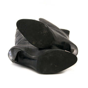 authentic Chanel Silver Cap Toe Boots - Size 39 for sale at labellov