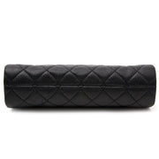 Shop safe online aan de beste prijs Chanel Black Caviar Quilted CC Clutch Bag bij Labellov.com