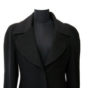 Chanel Black 100% Cashmere Long Coat - Size 40 Buy authentic designer Chanel secondhand clothing coat at Labellov at the best price. Safe and secure shopping. Koop tweedehands authentieke Chanel kleding jas bij designer webwinkel labellov.