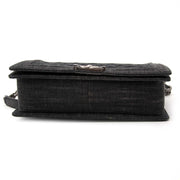 acheter en ligne seconde main Chanel Black Denim New Medium Boy Bag