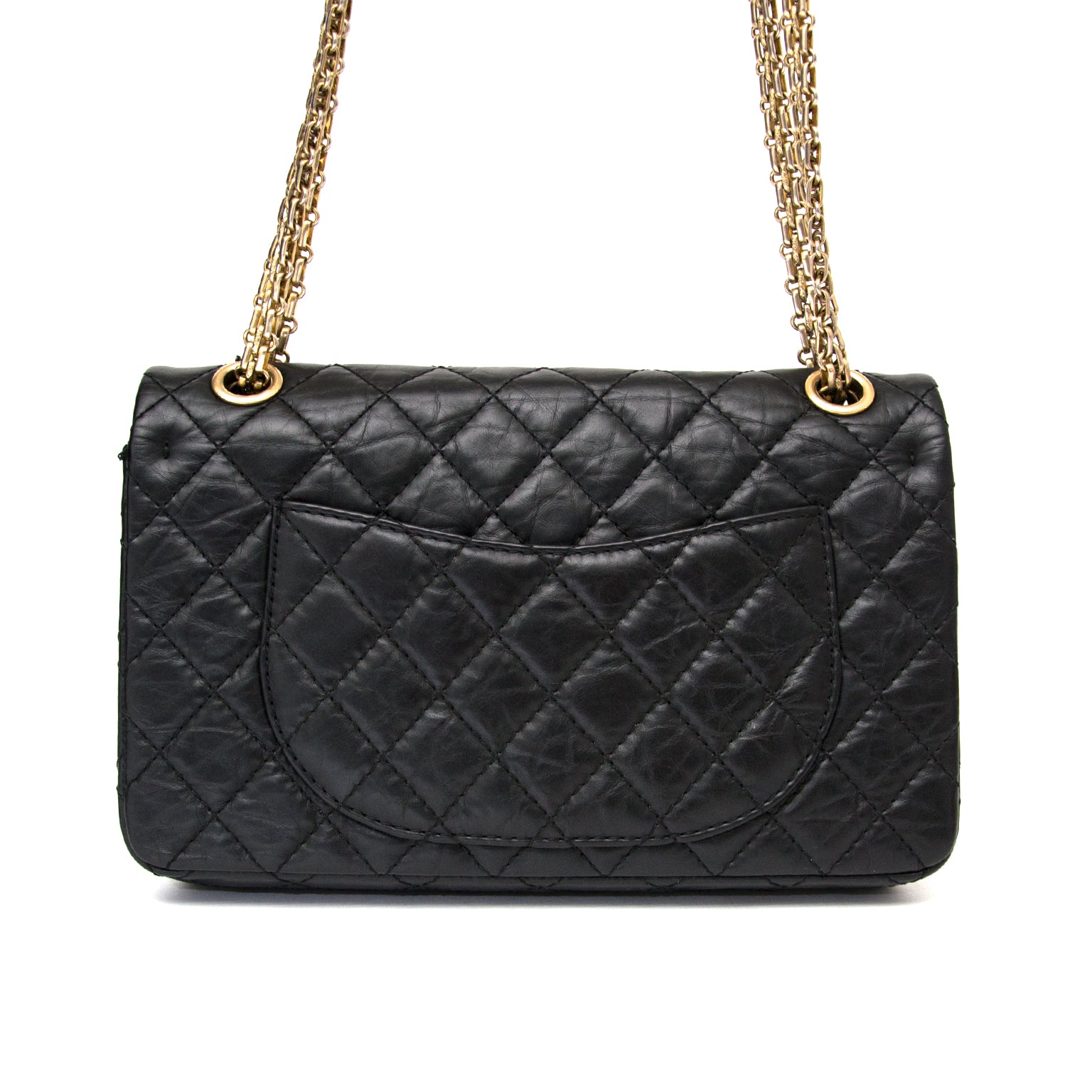 koop veilig online aan de beste prijs chanel 2.55 reissue double flap black webshop labellov.com