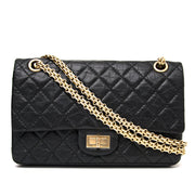 koop veilig online aan de beste prijs chanel 2.55 reissue double flap black webshop labellov.com
