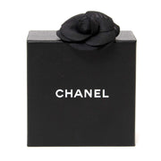 chanel black satin camelia brooch now for sale at labellov vintage fashion webshop belgium