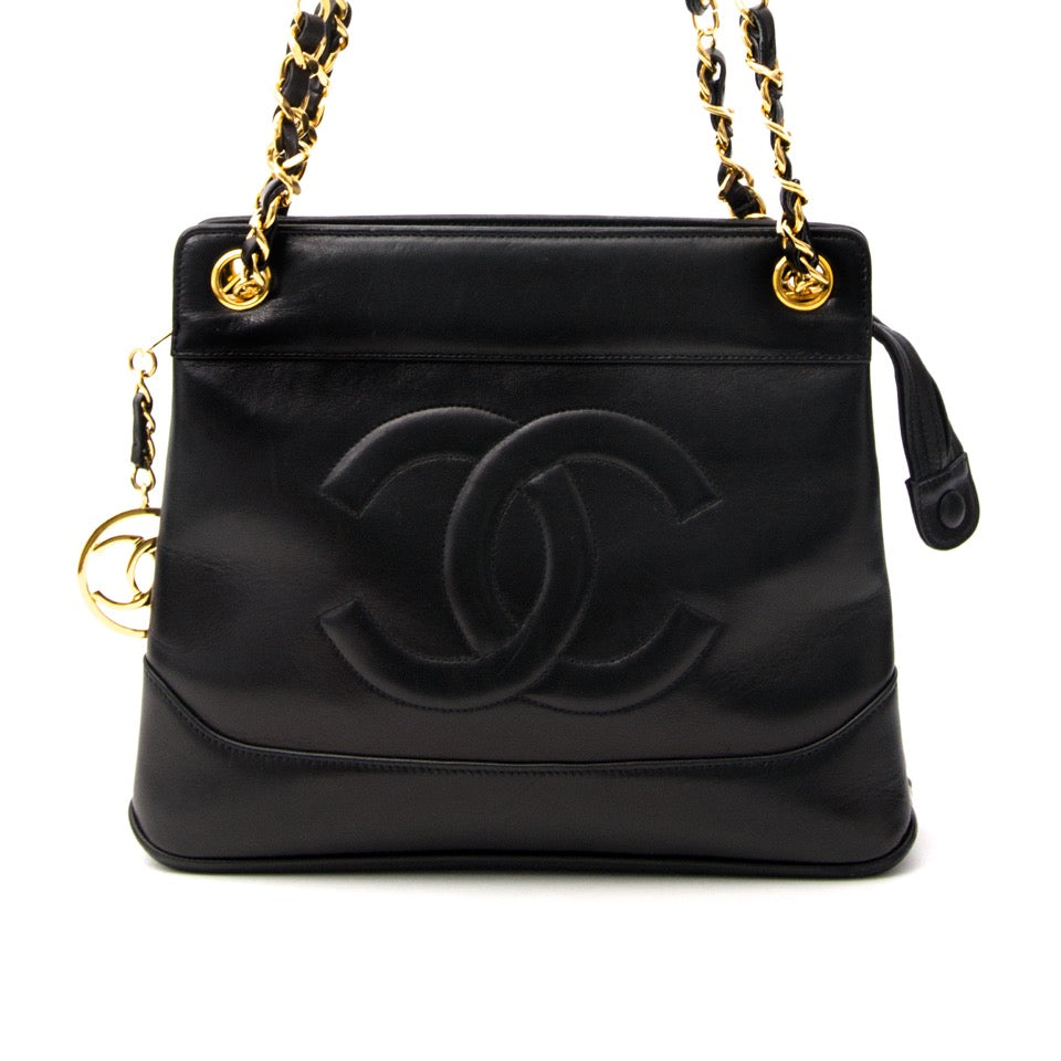 acheter en ligne Chanel Lambskin Black CC Tote pour le meilleur prix