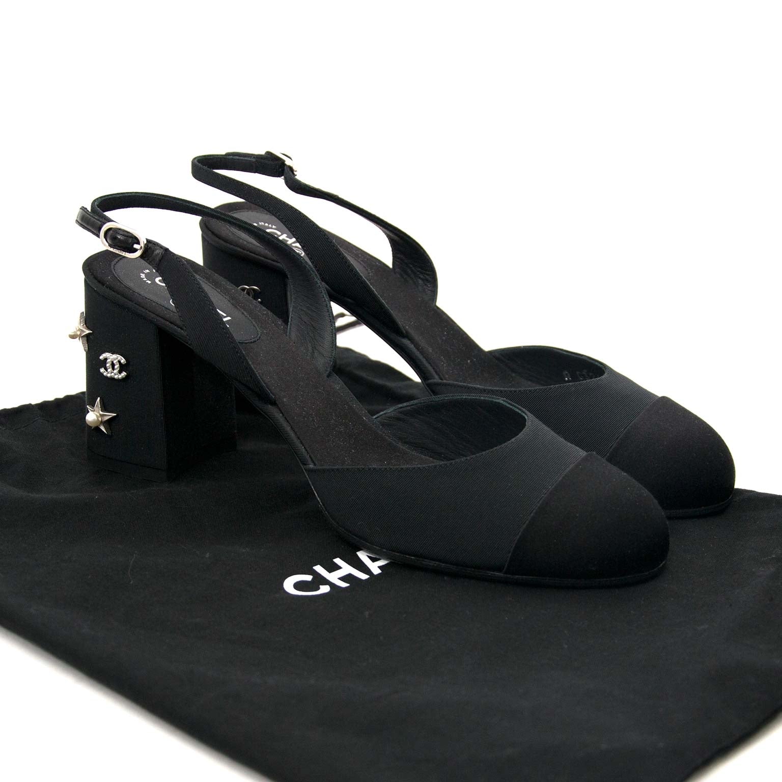 vChanel Black Star Pearl Heels online tweedehands 100% authentiek