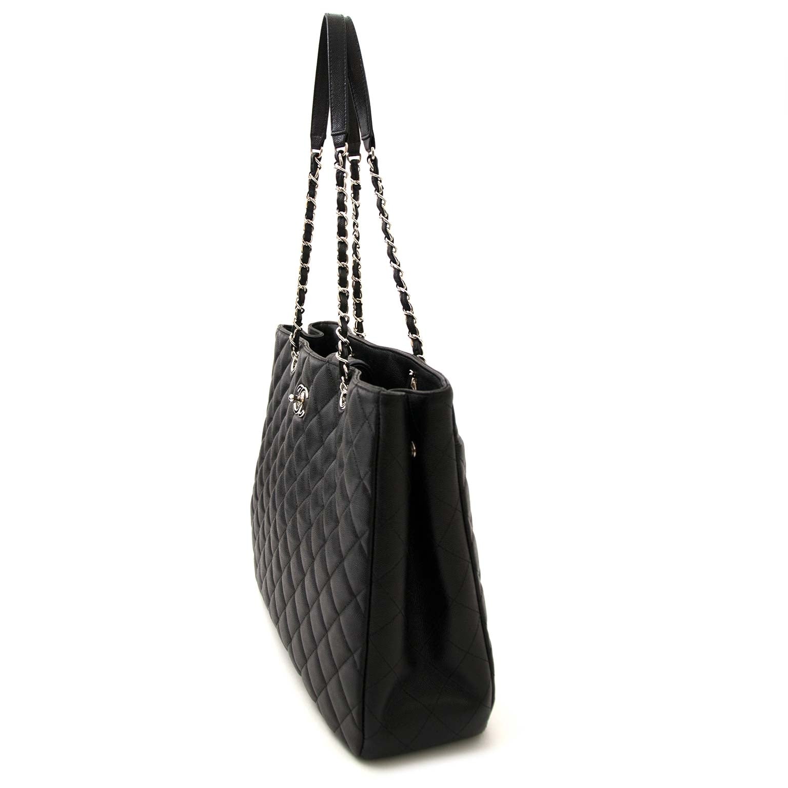 koop veilig online tegen de beste prijs *As New* Chanel Large Black Classic Tote Bag