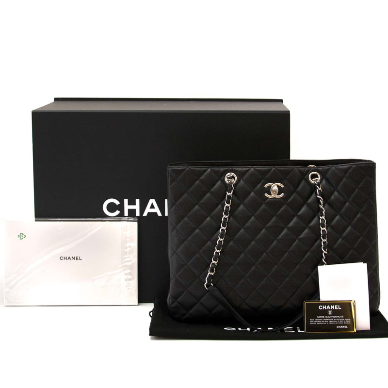 acheter en ligne seconde main koop veilig online tweedehands *As New* Chanel Large Black Classic Tote Bag