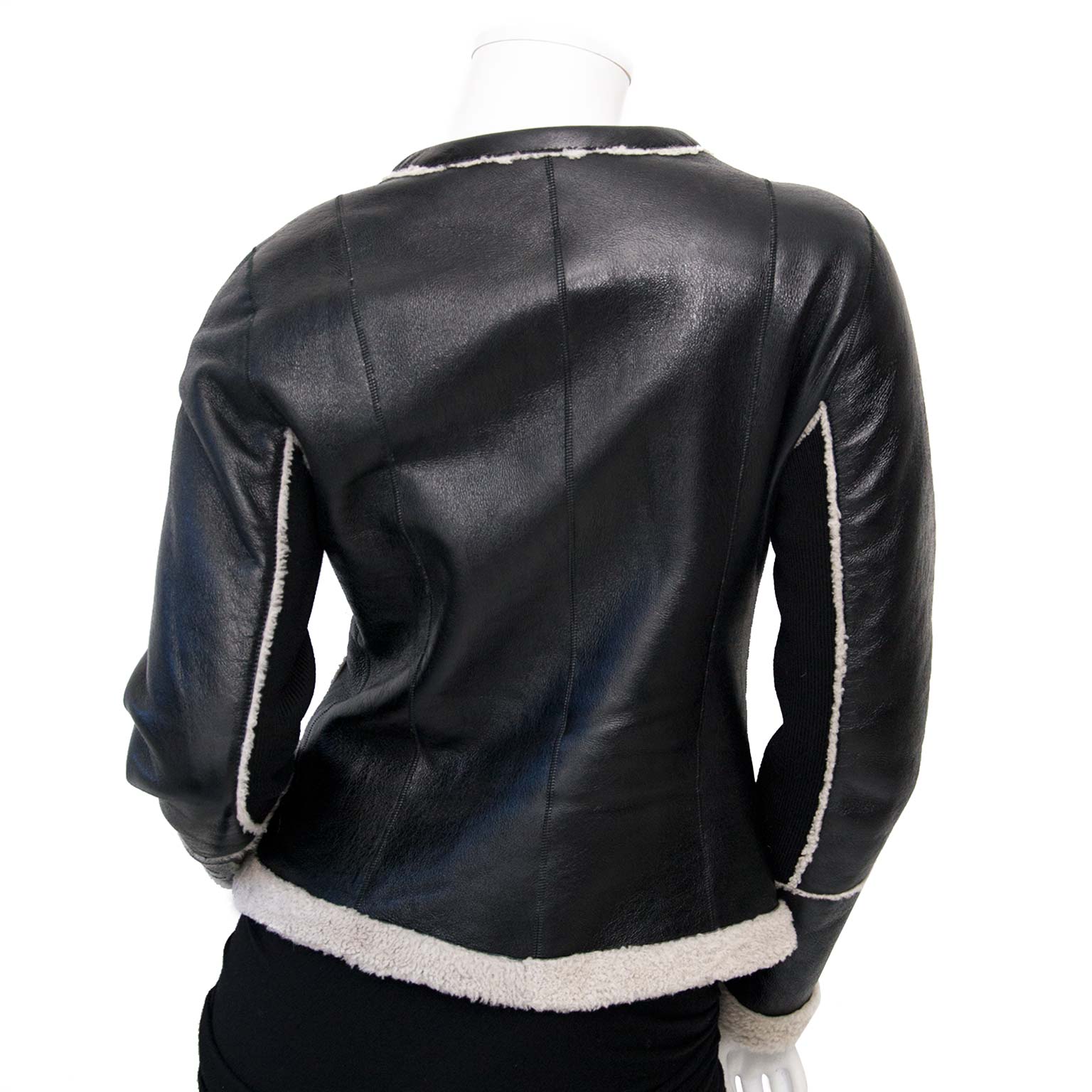 Looking for a black leather chanel vest? Now online at labellov.com for the best price