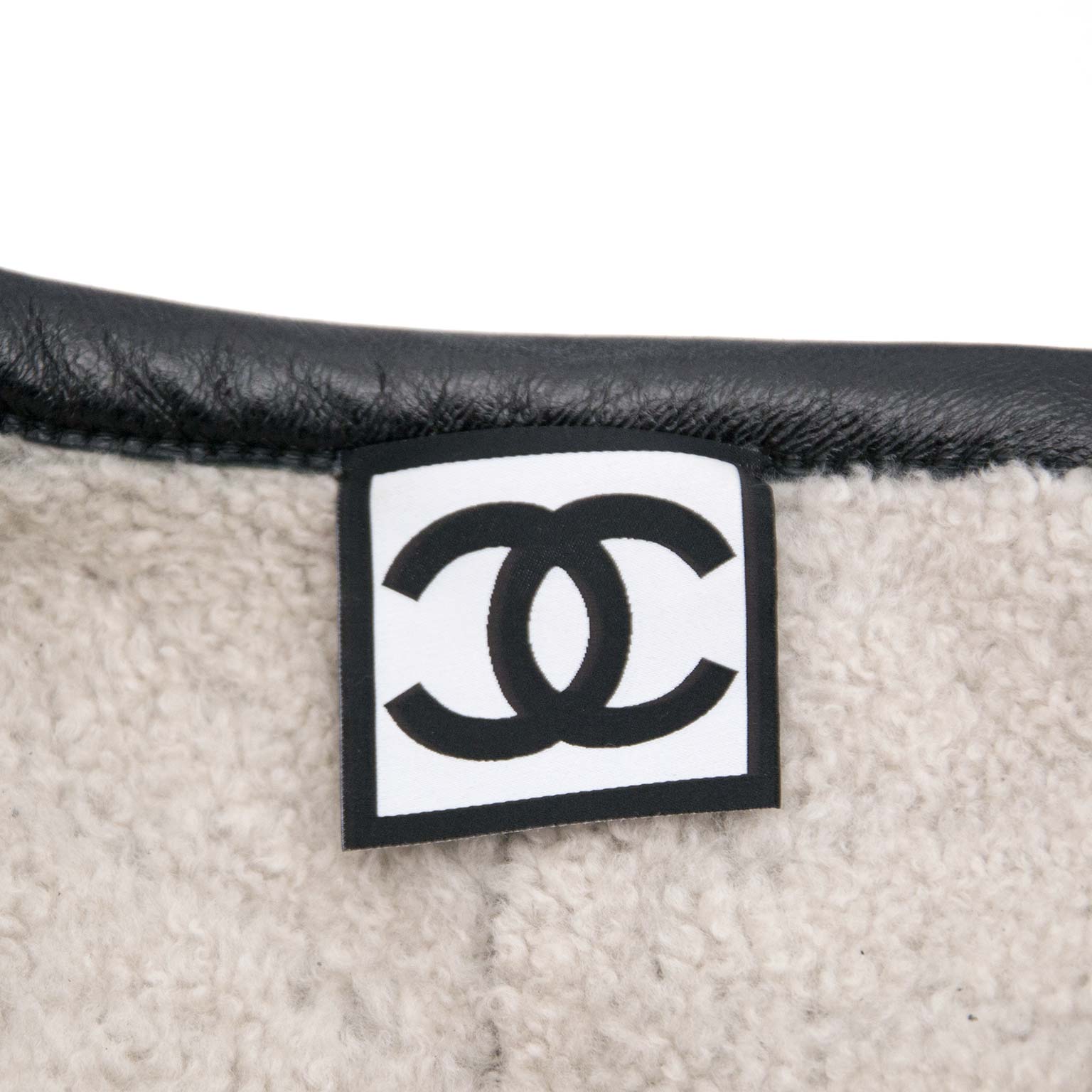 Chanel Black Shearling Lambswool Jacket