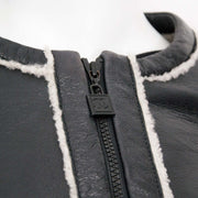 buy safe and secure online at labellov.com for the best price chanel black leather & wool jacket