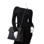 acheter en ligne pour le meilleur prix Brand New Chanel Coco Top Handle Bag Quilted Caviar Medium