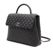 searching for the perfect christmas gift ? Brand New Chanel Coco Top Handle Bag Quilted Caviar Medium