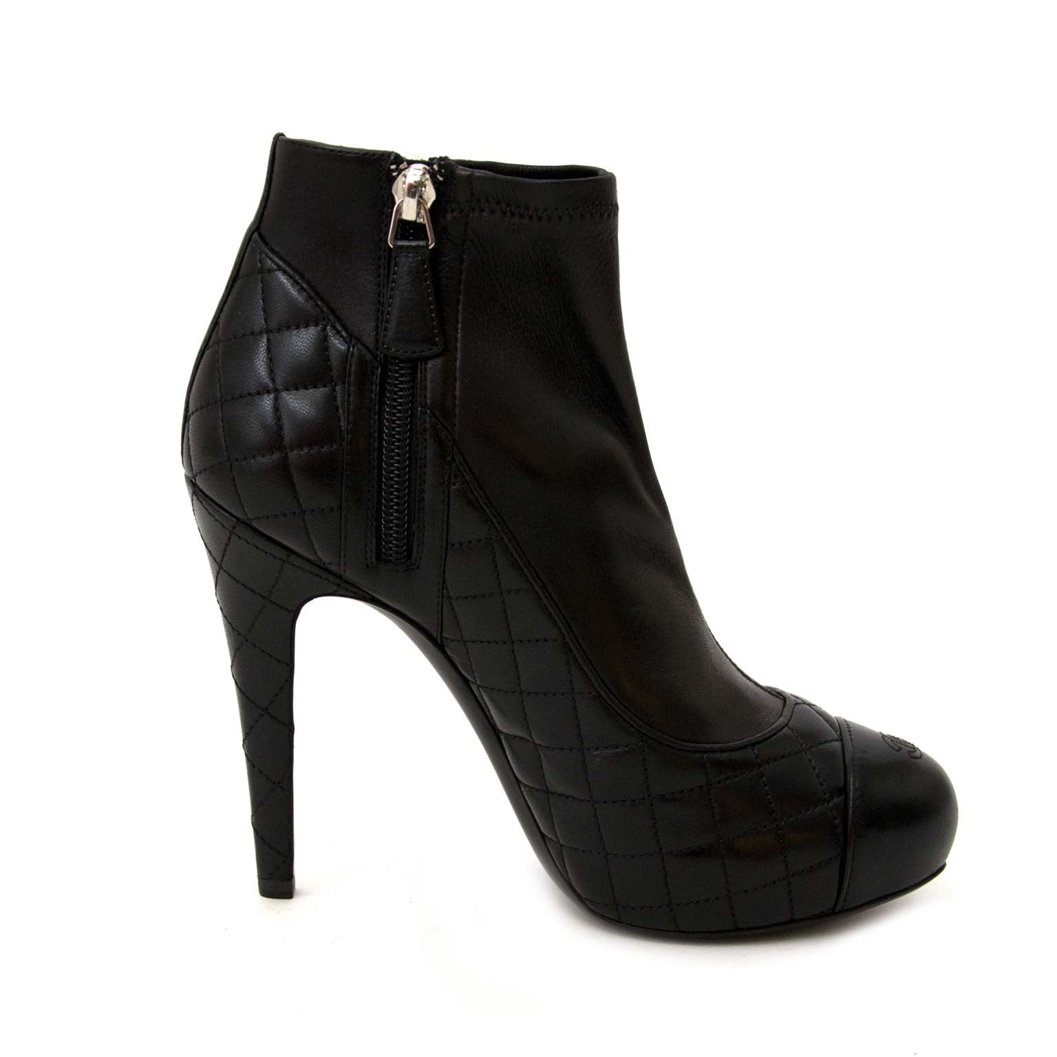 Koop chanel enkelbotjes bij labellov vintage mode webshop belgië