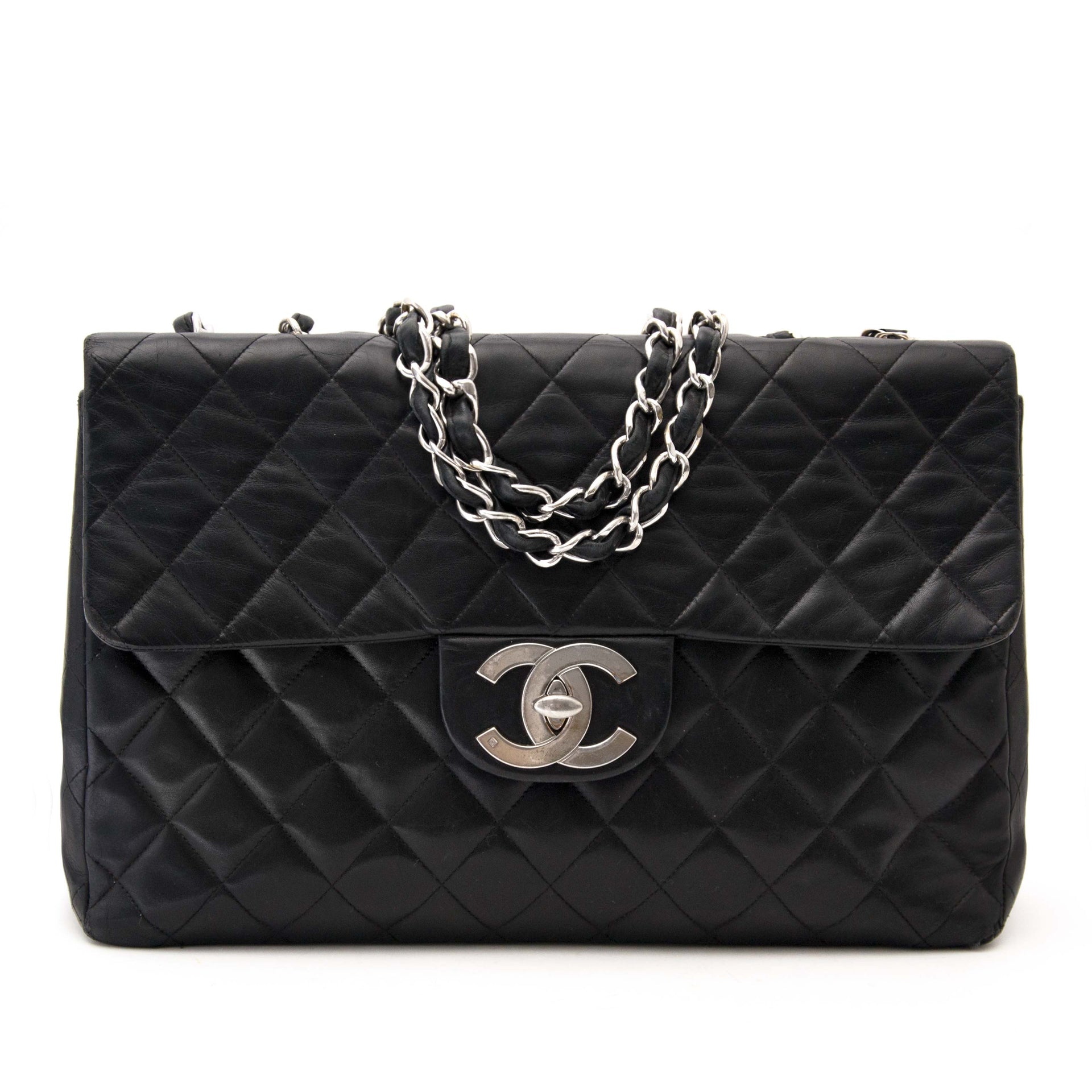 searching for a vintage luxury bag Chanel Vintage Maxi Black Classic Flap Bag