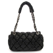 buy Chanel Black Lambskin Bubble Quilt Flap Bag and pay save online