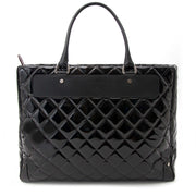 Buy your authentic 2015 collection Chanel Vinyl Quilted Calfskin Travel Tote for sale online at Labellov