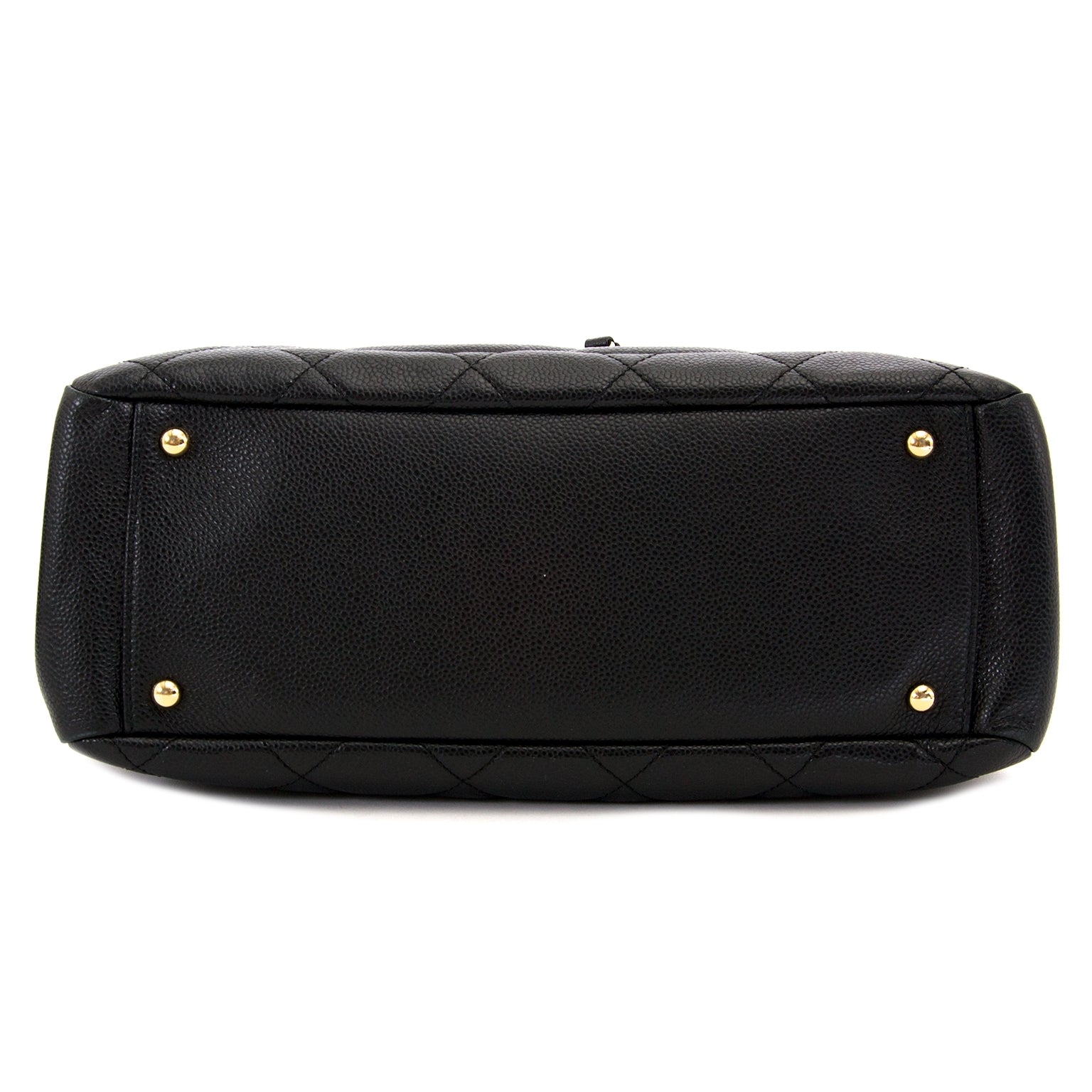 Sac cabas Chanel en cuir de caviar noir