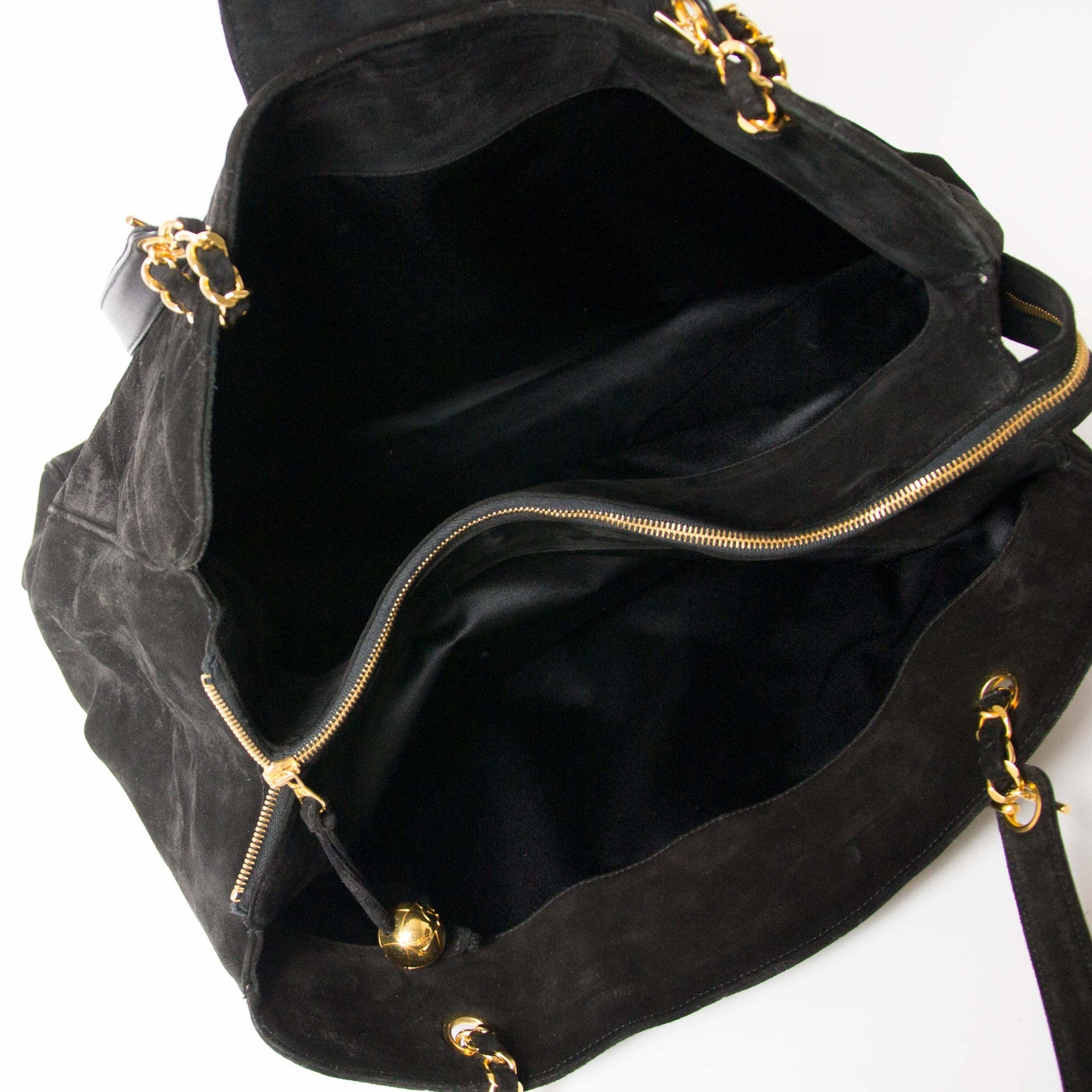 Chanel Velvet Quilted Large Shopper