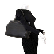 Chanel Black Leather Shoulder Bag for sale online
