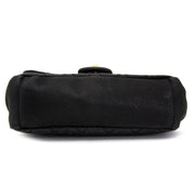 Chanel zwarte handtas met gouden details 2012 2013. Cross-body top handle. tweedehands designer handtassen Labellov.