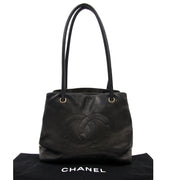 Koop uw authentieke Chanel Black Leather Shopper aan de beste prijs