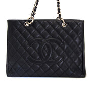worldwide shipping 100% authentic Chanel Black Caviar GST Grand Shopping Tote