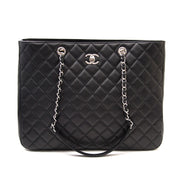 shop safe online at the best price Chanel Calfskin Shopper Tote 35cm PHW