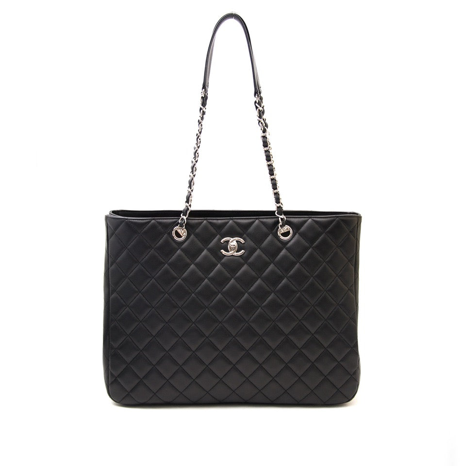 acheter en ligne seconde main Chanel Calfskin Shopper Tote 35cm PHW