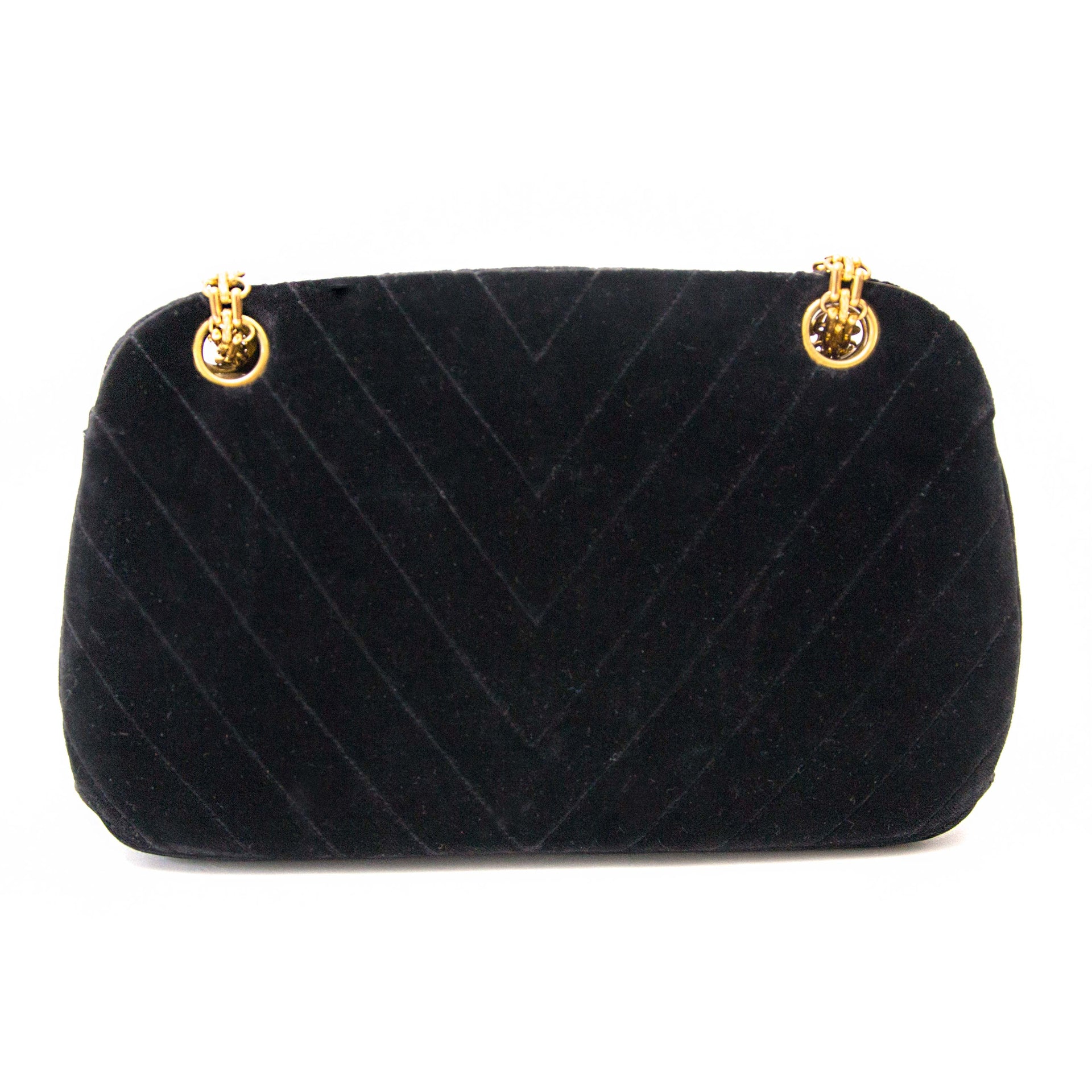 acheter en ligne pour le meilleur prix Rare Chanel Vintage 60s Mademoiselle Quilted Velvet Bag