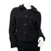 Chanel Zwarte Wollen Blazer - Maat 36 nu online op labellov.com tegen de beste prijs.
