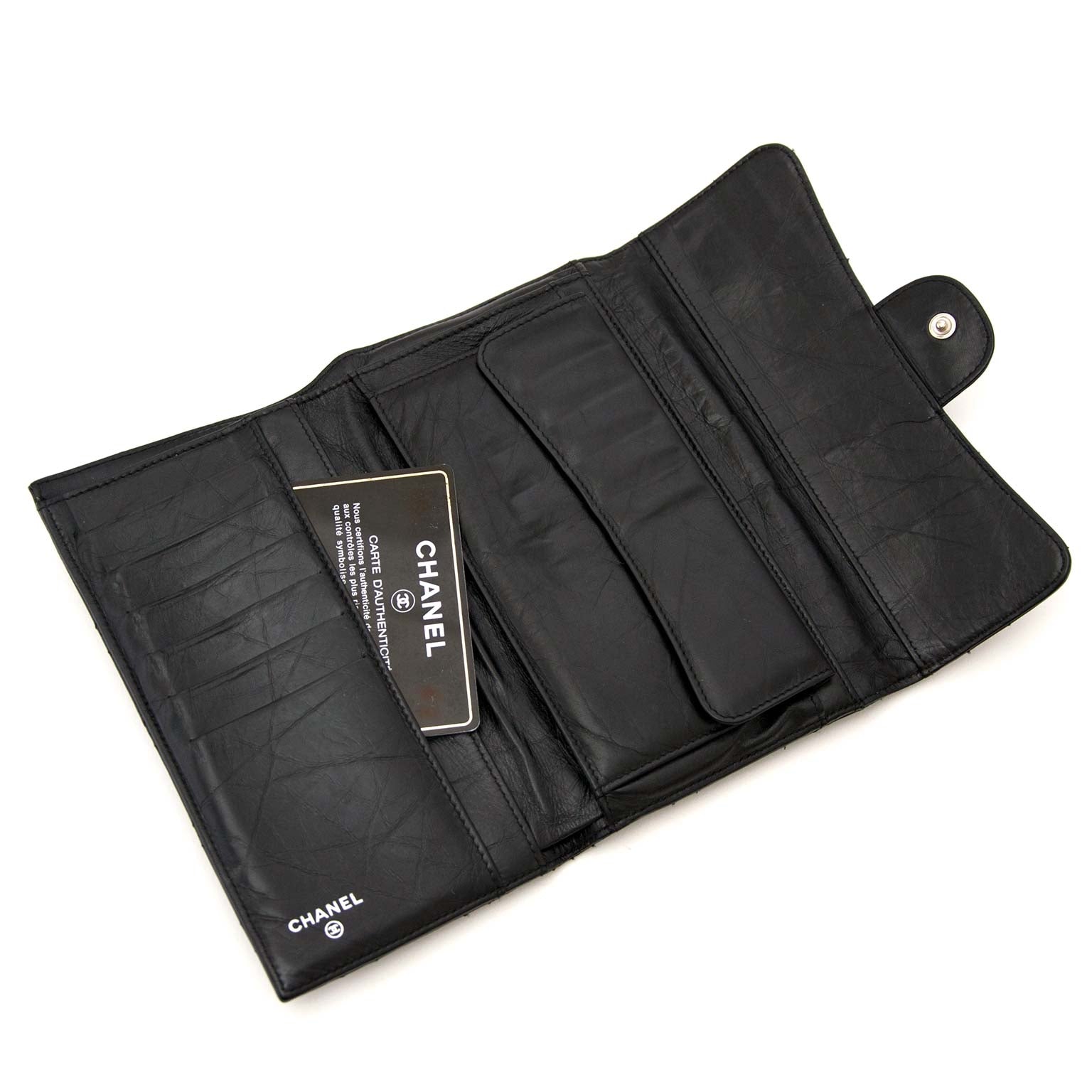 koop veilig online limited Chanel Quilted Calfskin Lucky Charm Wallet