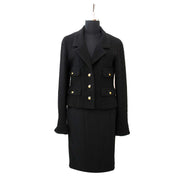 Nu voor de beste prijs bij labellov.com zwarte wollen chanel vest