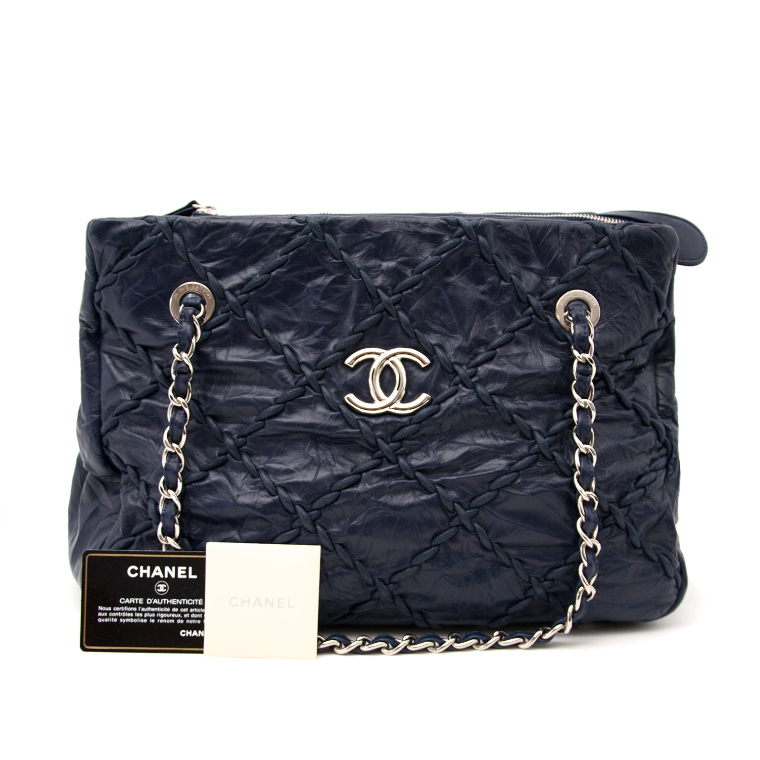 Looking for a Chanel Blue Grand Shopping Tote Bag?