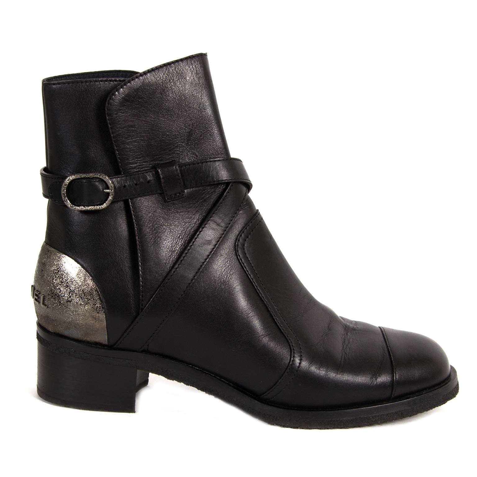 skip the waitinglist Chanel Black And Silver Cowboy Boots
