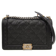 buy safe and secure chanel boy new medium black at labellov.com