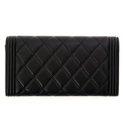 Brand new 100% authentic Brand New Chanel Boy Flap Wallet Lambskin