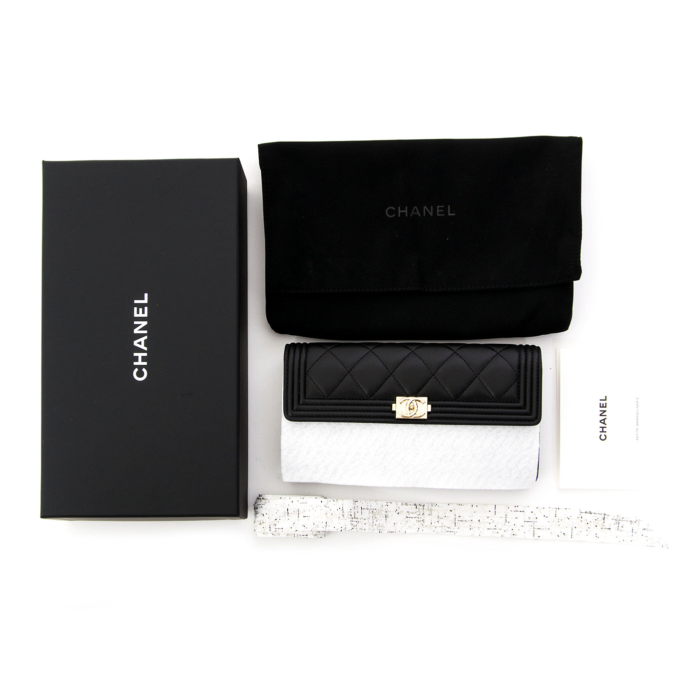 neuf Chanel Boy Flap portefeuille comme neuf , pour le meilleur prix 100% authentic