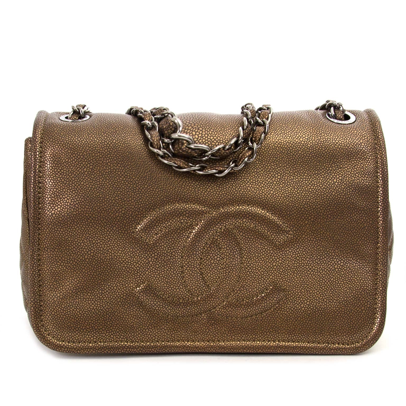 chanel bronze medium timeless cc shoulder bag now for sale at labellov vintage fashion webshop belgium