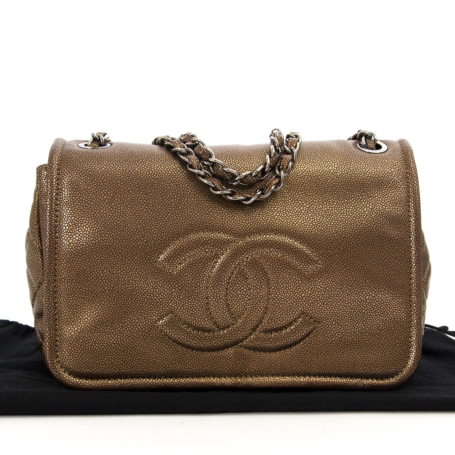 chanel bronze medium timeless cc shoulder bag now for sale at labellov vintage fashion webshop belgium