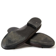 chanel black and brown cap-toe ballerinas now for sale at labellov vintage fashion webshop belgium
