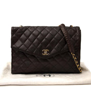acheter en ligne pour le meilleur prix Chanel Vintage Brown Lambskin Shoulder Bag