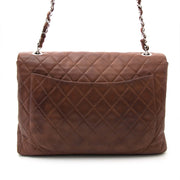 koop veilig onlin aan de beste prijs Chanel Vintage Brown Classic Flap Bag