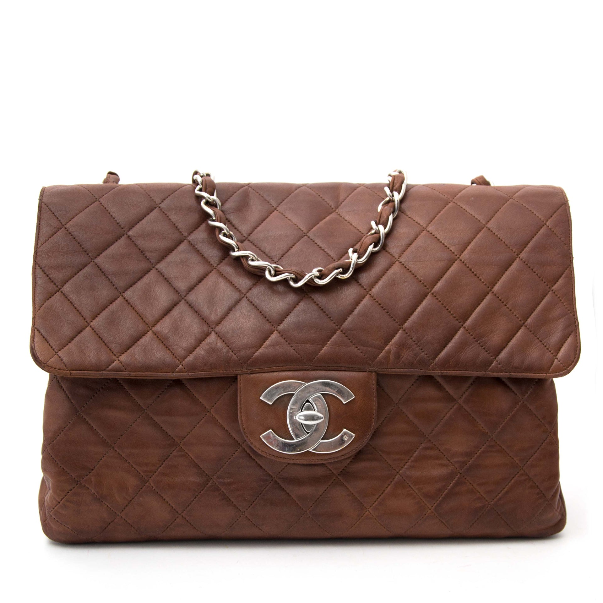 shop online your secondhand Chanel Vintage Brown Classic Flap Bag