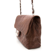 shop safe online aan de Chanel Vintage Brown Classic Flap Bag