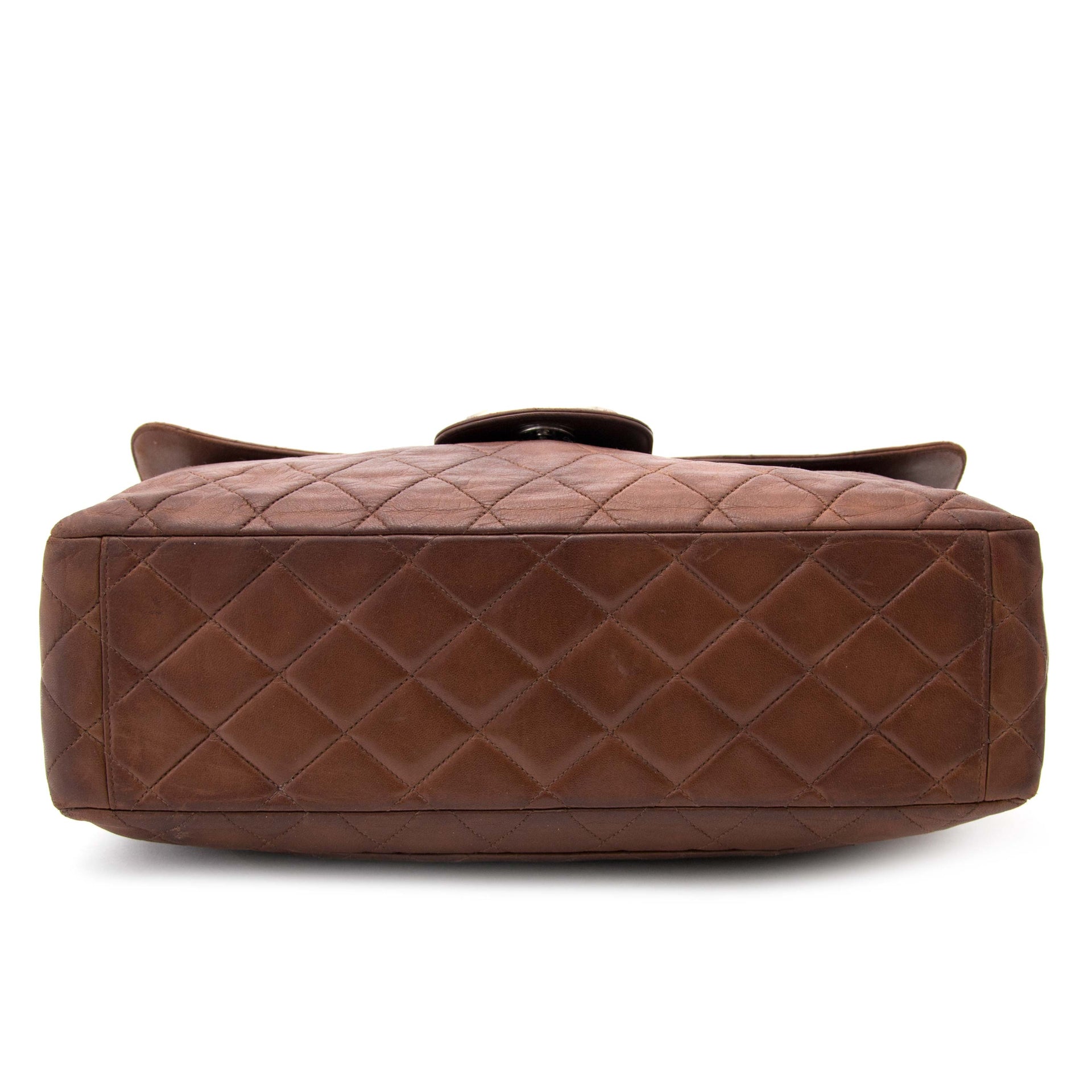 shp online your secondhand koop veilig onlin aan de beste prijs Chanel Vintage Brown Classic Flap Bag