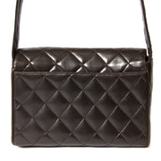 chanel brown quilted leather shoulder bag now for sale at labellov vintage fashion webshop belgium