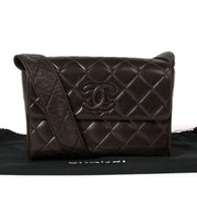 chanel brown quilted leather shoulder bag now for sale at labellov vintage fashion webshop belgium