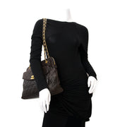 At labellov.com: Chanel Brown Leather Quilted Shoulderbag now online!