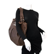 Nu online op labellov.com: Chanel Grote Bruine Lederen Shopper!