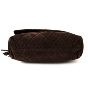 koop veilig online aan de beste prijs Chanel Brown Suede Messenger Bag webshop en boetiek